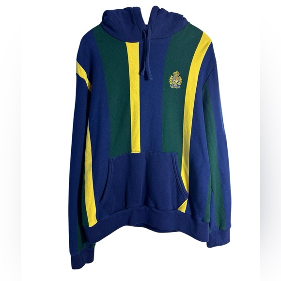 Polo Ralph Lauren Crest Striped Fleece Pullover Hoodie - Picture 3 of 8